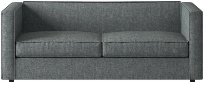 Club 74" Grey Fabric 2-Seater Sofa - image 0 of 7