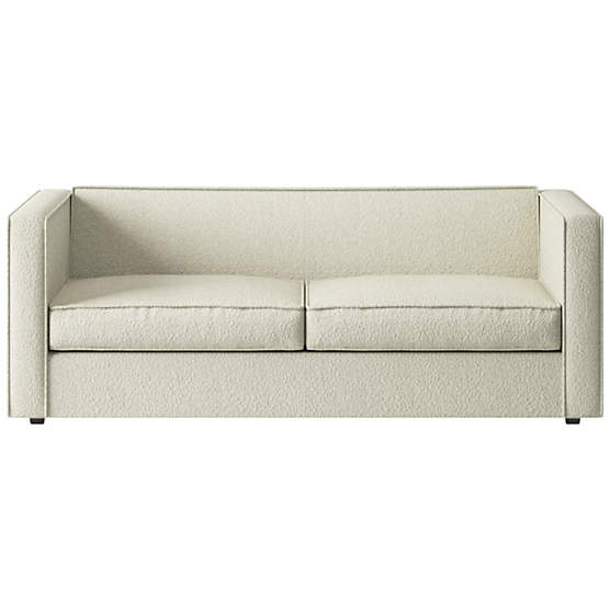 Club 74" Grey Fabric 2-Seater Sofa