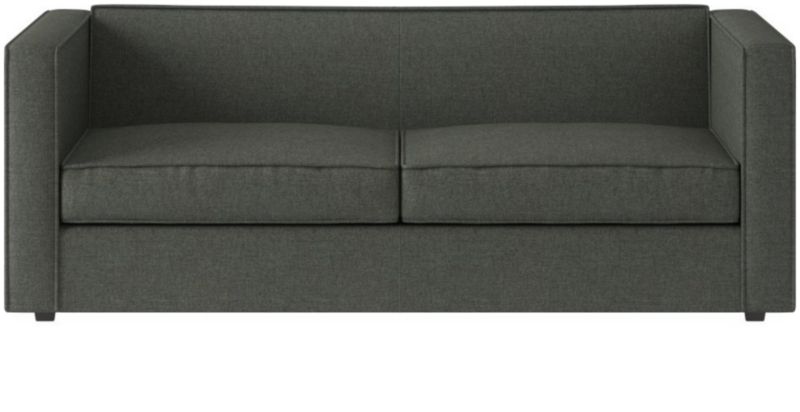 Club 74" Grey Fabric 2-Seater Sofa - image 0 of 7