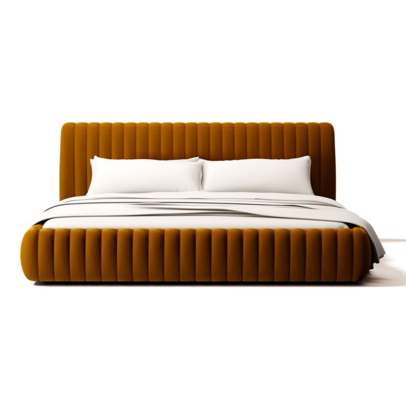 Viewing product image Wolcott King Bed Luca Turmeric - image 1 of 3