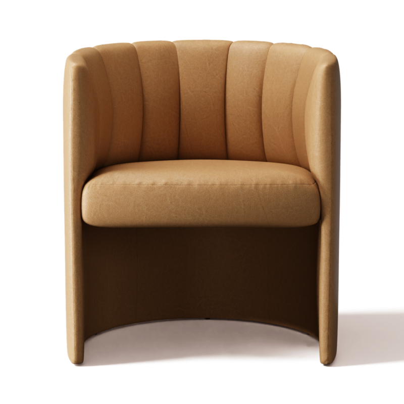 Clark Leather Dining Chair Bello Saddle - image 0 of 2
