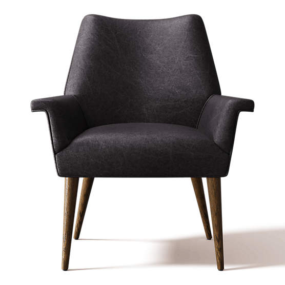 Tub Leather Dining Chair Bello Black