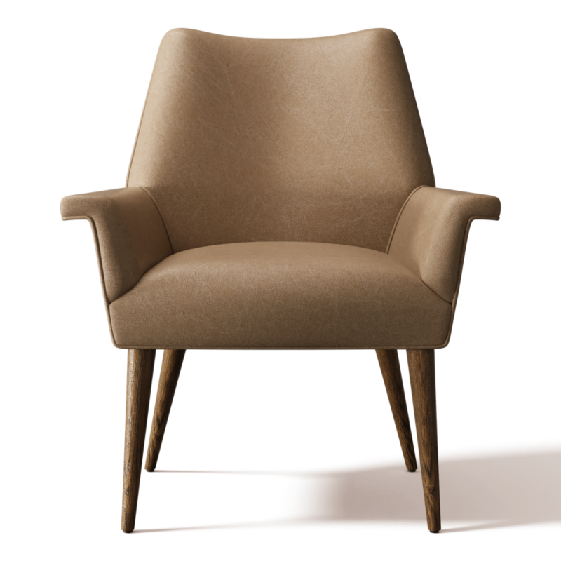 Tub Leather Dining Chair Bello Grey - image 0 of 2