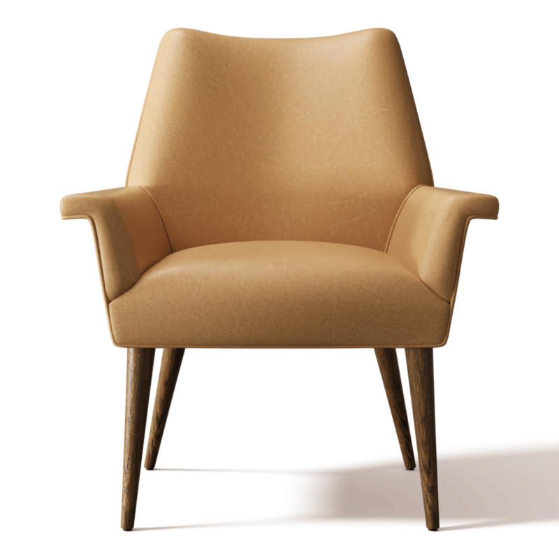 Tub Leather Dining Chair Bello Saddle - image 0 of 2