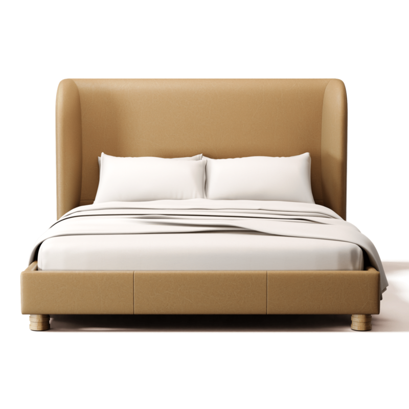 Jackson Bello Saddle Leather Queen Bed - image 0 of 2