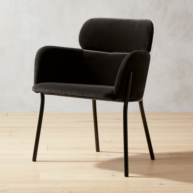 Foley mink velvet online dining chair