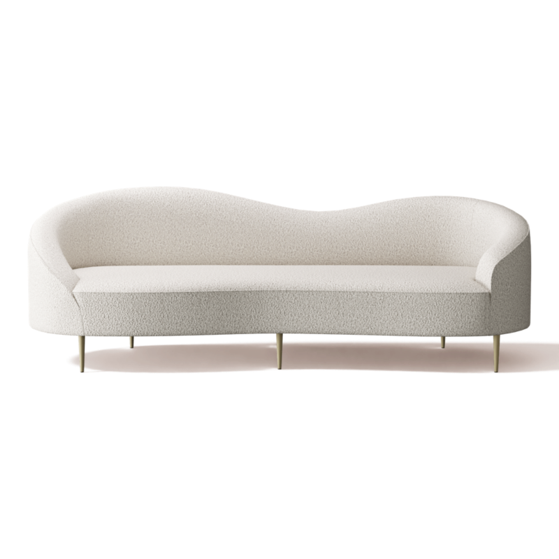 Curvo 96.5" Sofa Bloce Grey - image 0 of 13