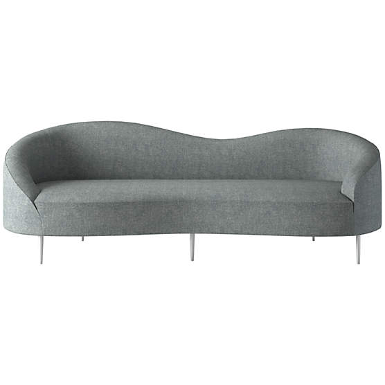 Curvo 96.5" Sofa Nomad Charcoal