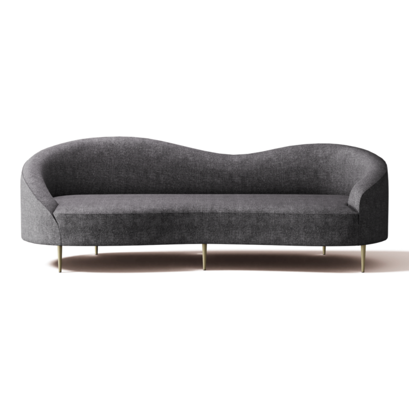Curvo 96.5" Sofa Nomad Charcoal - image 0 of 13