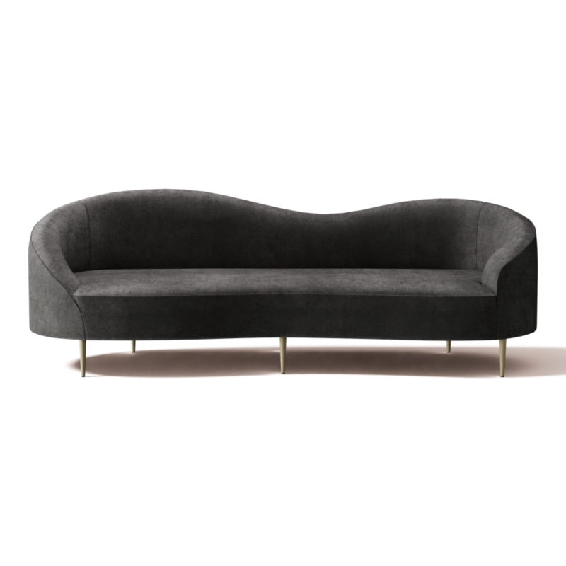 Curvo 96.5" Sofa Luca Storm - image 0 of 13