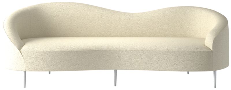 Viewing product image Curvo Sofa Bloce Cream by Goop - image 1 of 8