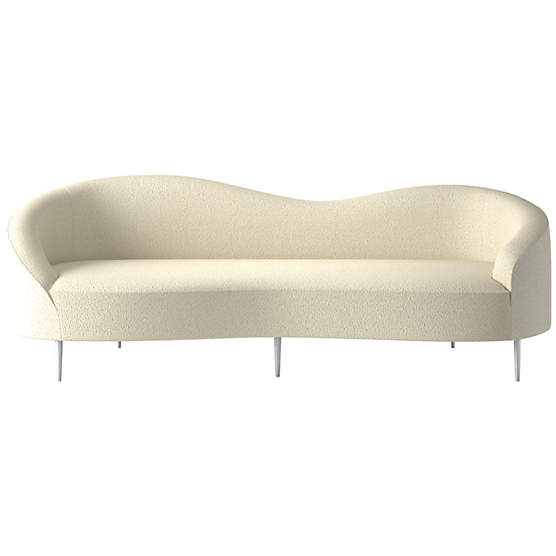 Curvo 96.5" Sofa Bloce Cream