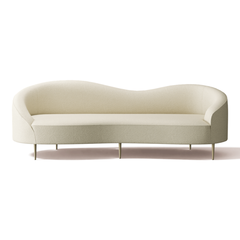 Curvo 96.5" Sofa Bloce Cream - image 0 of 13