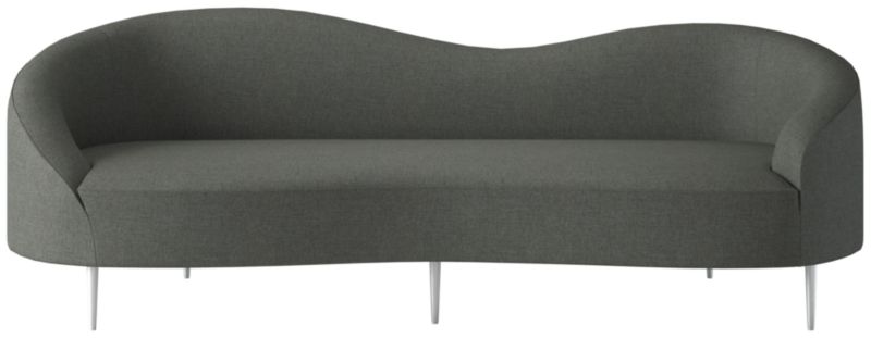 Viewing product image Curvo Sofa Taylor Charcoal by Goop - image 1 of 9