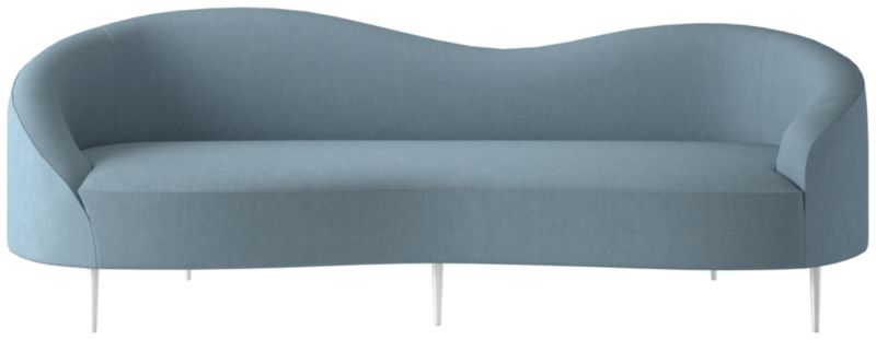 Viewing product image Curvo Sofa Lisbon Wedgewood by Goop - image 1 of 8