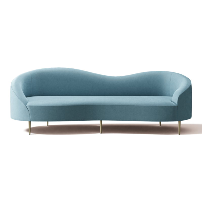 Curvo 96.5" Sofa Lisbon Wedgewood - image 0 of 13