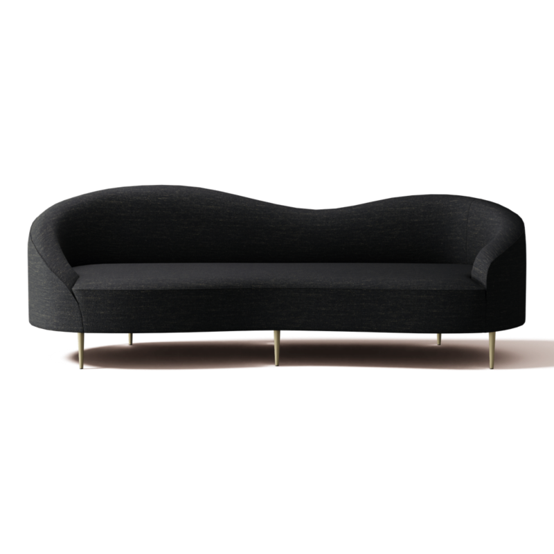 Viewing product image Curvo 96.5" Sofa Curious Ebony - image 1 of 9