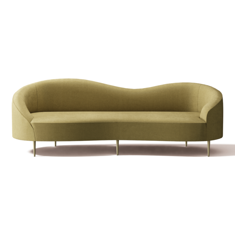 Curvo 96.5" Sofa Luca Camel - image 0 of 13
