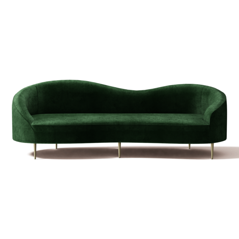 Curvo 96.5" Sofa Luca Juniper - image 0 of 13