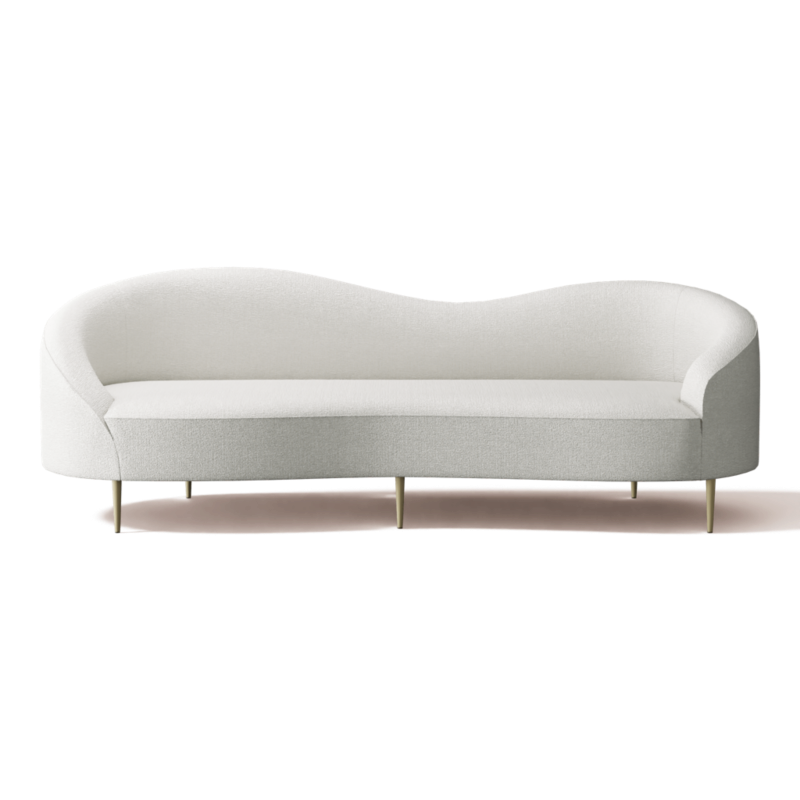 Curvo 96.5" Sofa Hartman Fondant - image 0 of 13