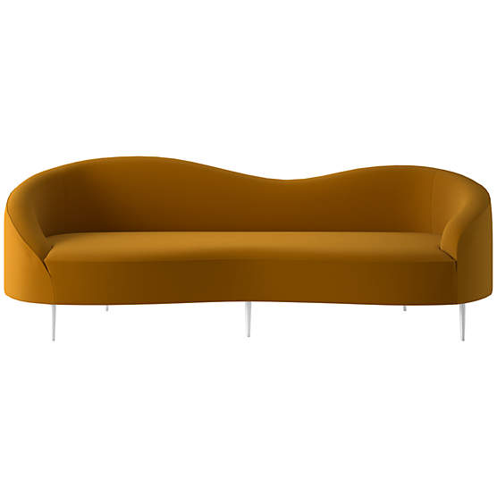 Curvo 96.5" Sofa Luca Tumeric
