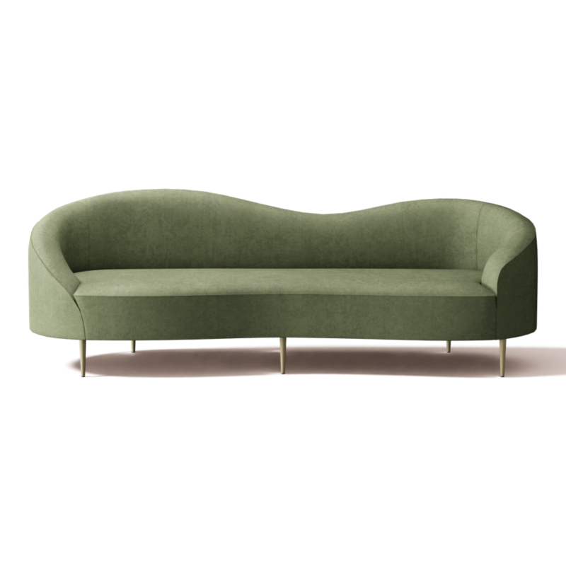 Curvo 96.5" Sofa Luca Sage - image 0 of 13