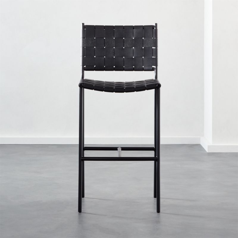 black bar stools wood