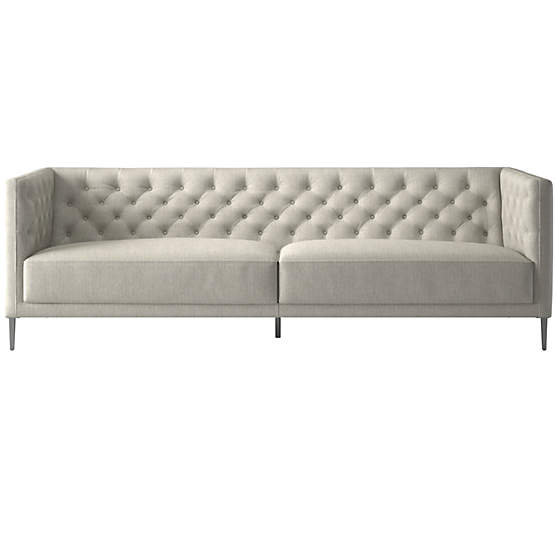 Savile Tufted Sofa Nomad Snow