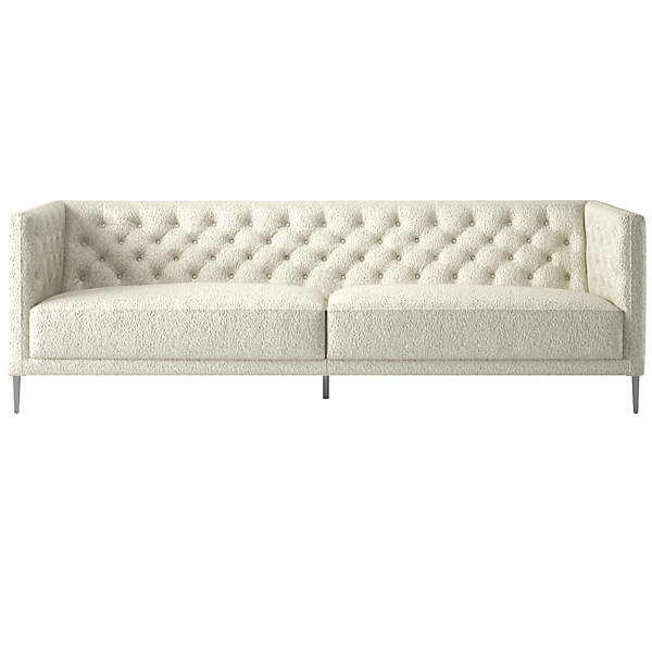 Savile Tufted Sofa Bloce Grey Reviews CB2