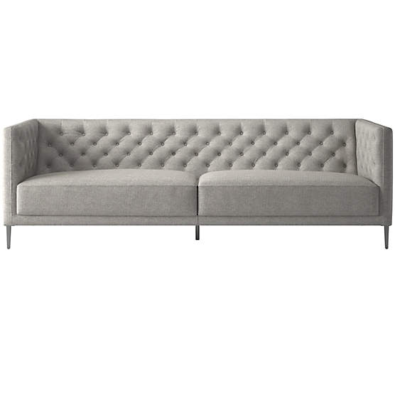 Savile Tufted Sofa Hatch Platinum