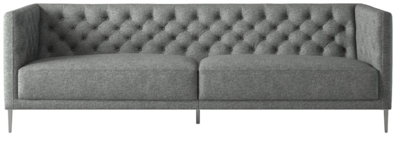 Savile Tufted Sofa Hatch Charcoal - image 0 of 7