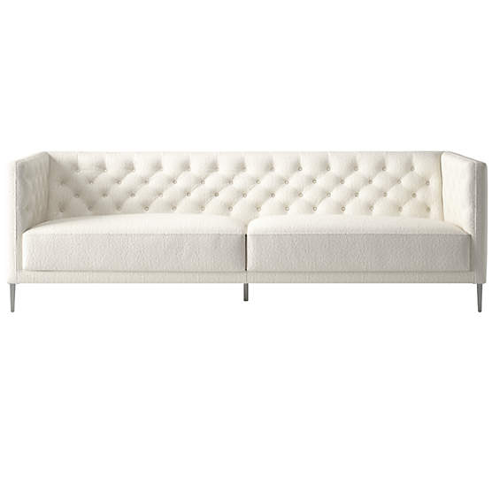 Savile Tufted Sofa Wooly Sand