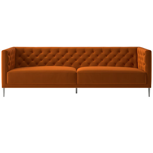 Savile Tufted Sofa Luca Russet