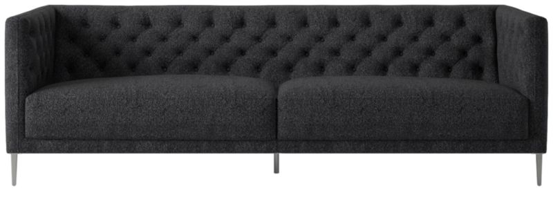 Savile Tufted Sofa Bloce Noir - image 0 of 7