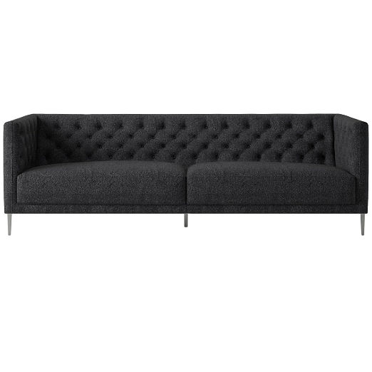 Savile Tufted Sofa Bloce Noir