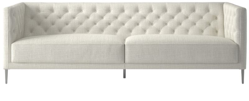 Savile Lindy Snow Tufted Sofa - image 0 of 7