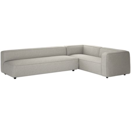 Lenyx 2 Piece Extra Large Sectional Hatch Platinum Reviews Cb2