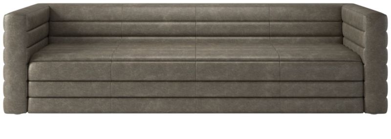 Viewing product image Strato Extra-Large Leather Sofa Bello Grey - image 1 of 8