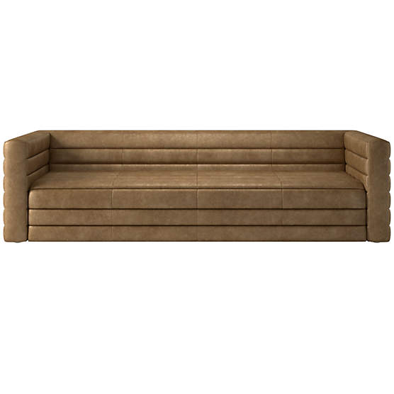 Strato Extra-Large Leather Sofa Bello Saddle