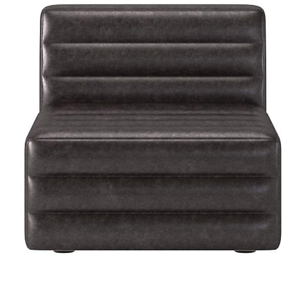 Black shop armless chair