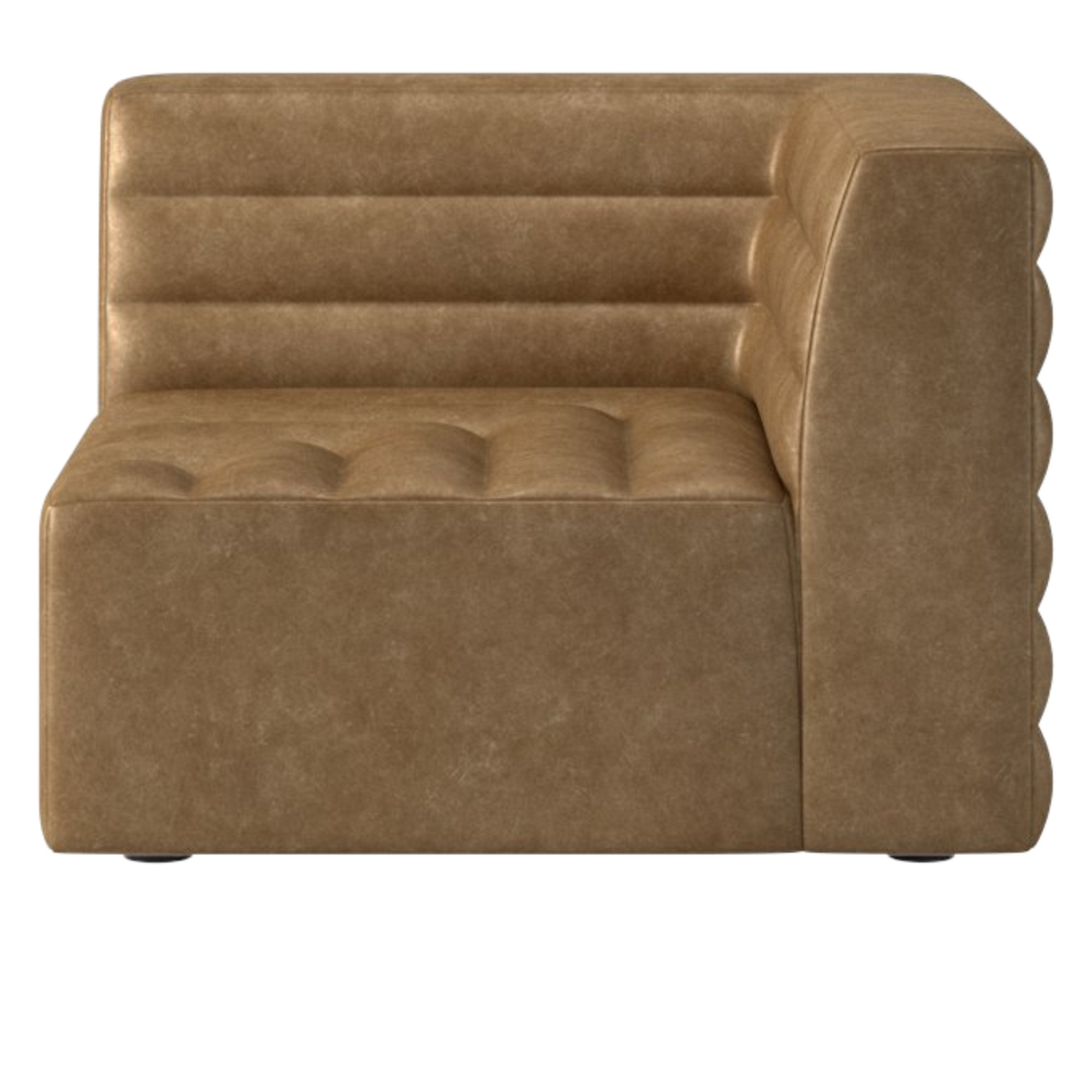 Strato Leather Corner Chair Bello Saddle CB2