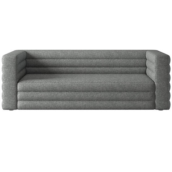 Strato 80" Hatch Charcoal Sofa