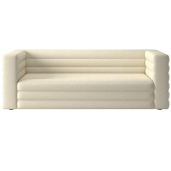 Strato 80" Bloce Cream Sofa