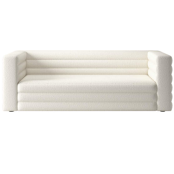 Strato 80" Wooly Sand Sofa