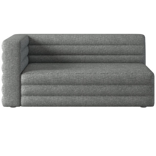 Strato Left Arm Sofa Hatch Charcoal