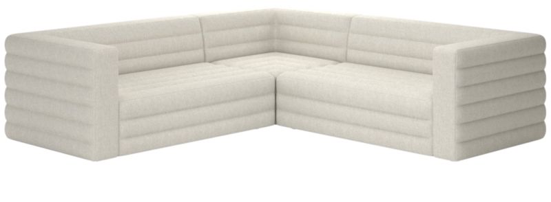 Strato 3-Piece Sectional Sofa Nomad Snow - image 0 of 7