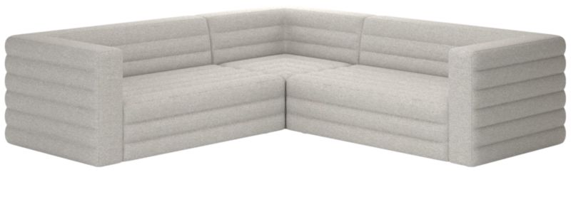 Strato 3-Piece Sectional Sofa Hatch Platinum - image 0 of 7