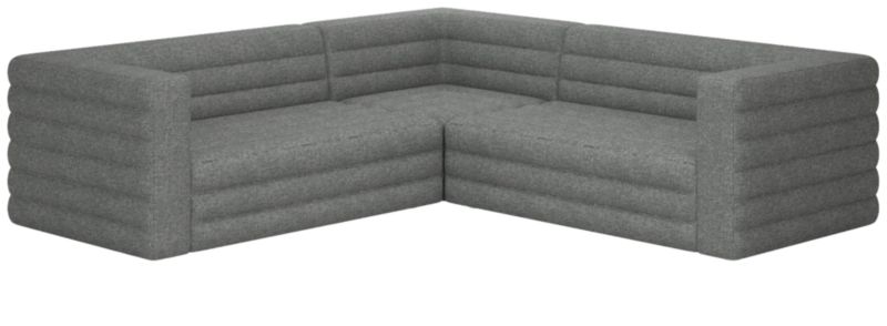 Strato 3-Piece Sectional Sofa Hatch Charcoal - image 0 of 7