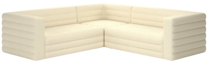 Strato 3-Piece Sectional Sofa Bloce Cream - image 0 of 7