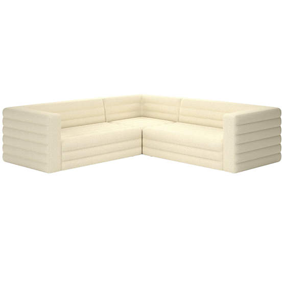 Strato 3-Piece Sectional Sofa Bloce Cream